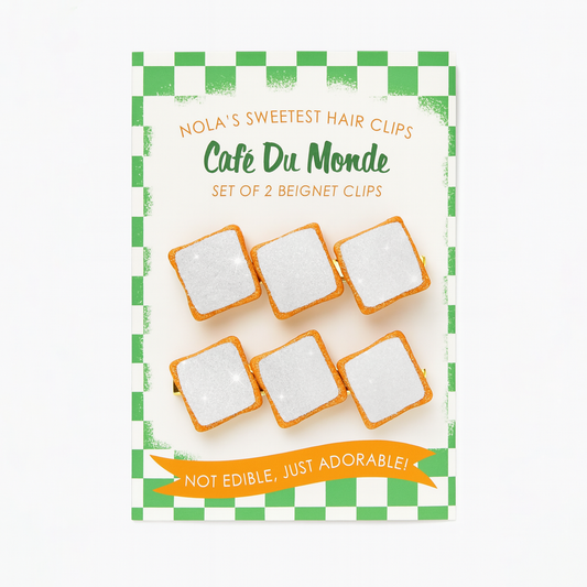 Beignet Hair Clips, Set of Two