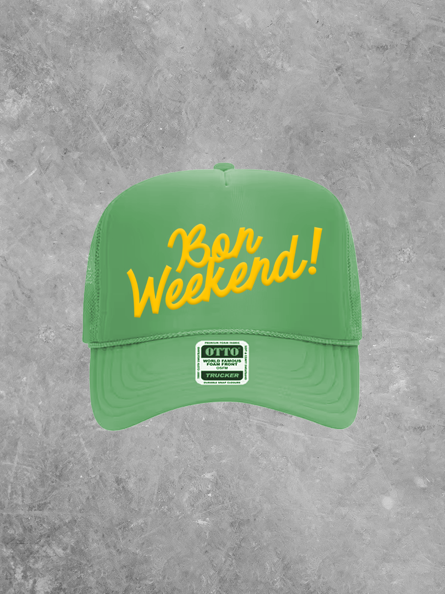 Underground Original Design: Bon Weekend! PUFF Trucker Hat