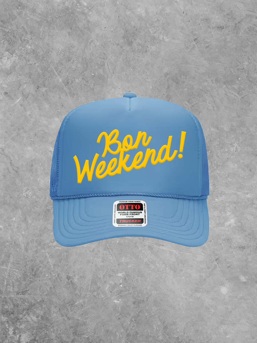 Underground Original Design: Bon Weekend! PUFF Trucker Hat