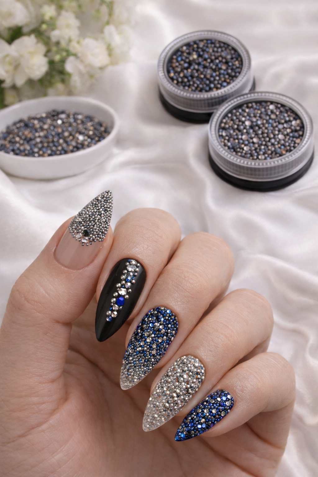 Nail Beads 4 Pack Assorted Colors