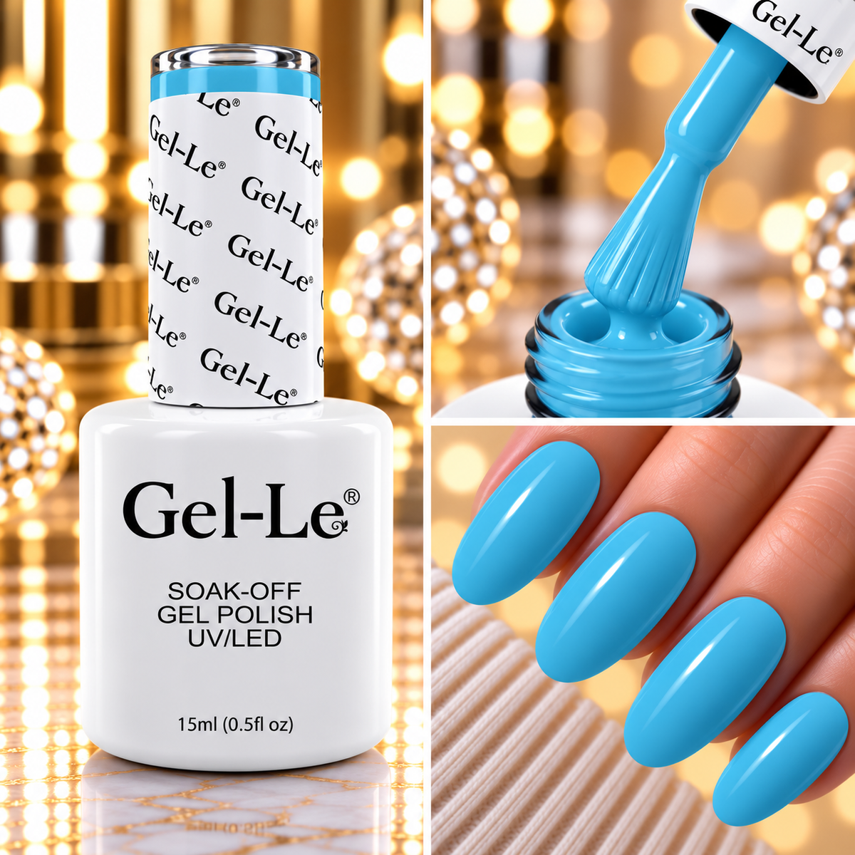 Gel-Le L156 Sky Blue Gel Polish