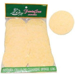Fanta Sea Cellulose Cleansing Sponges, 12 per Bag