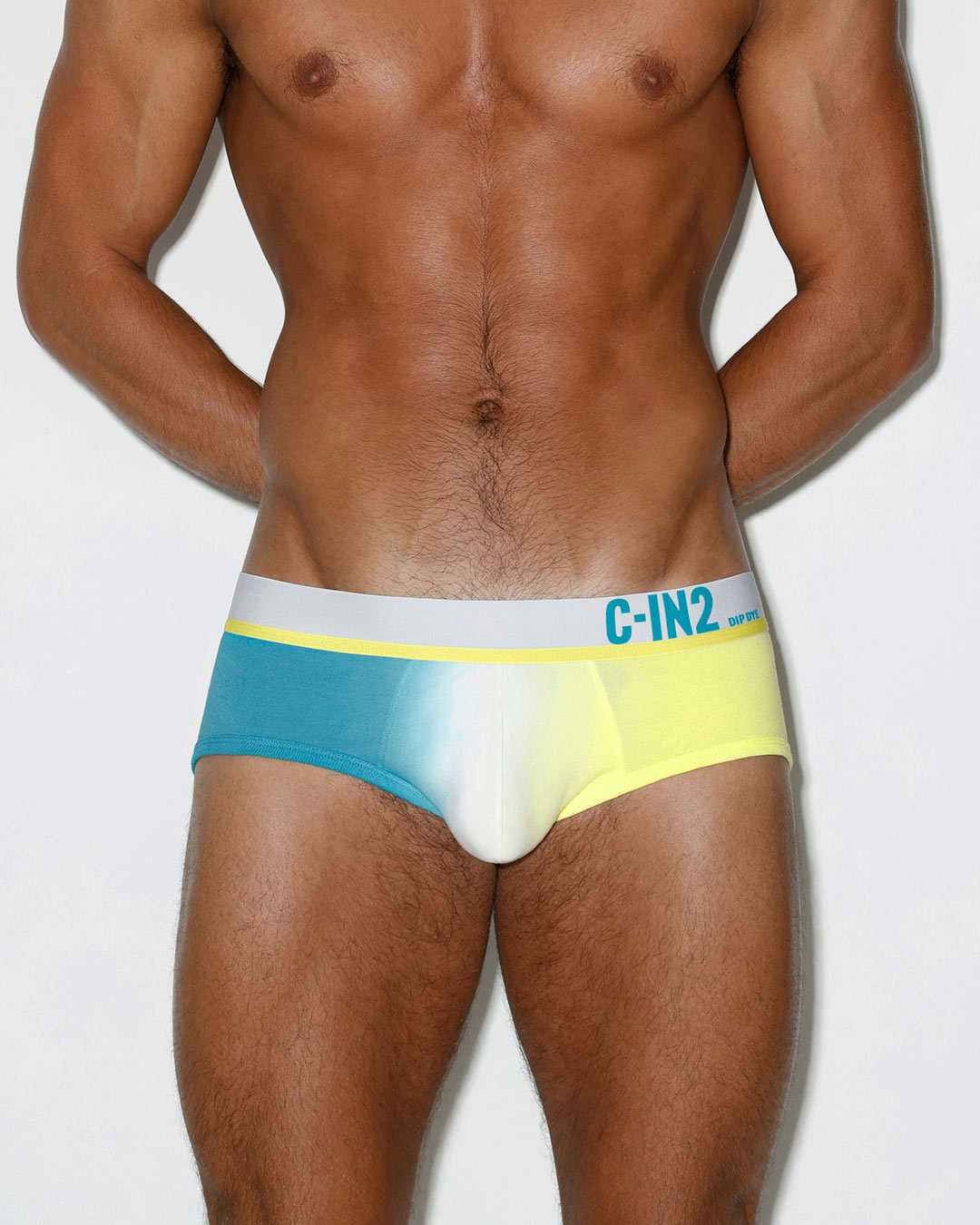 Dip Dye Mid Rise Brief in Breeze Blue