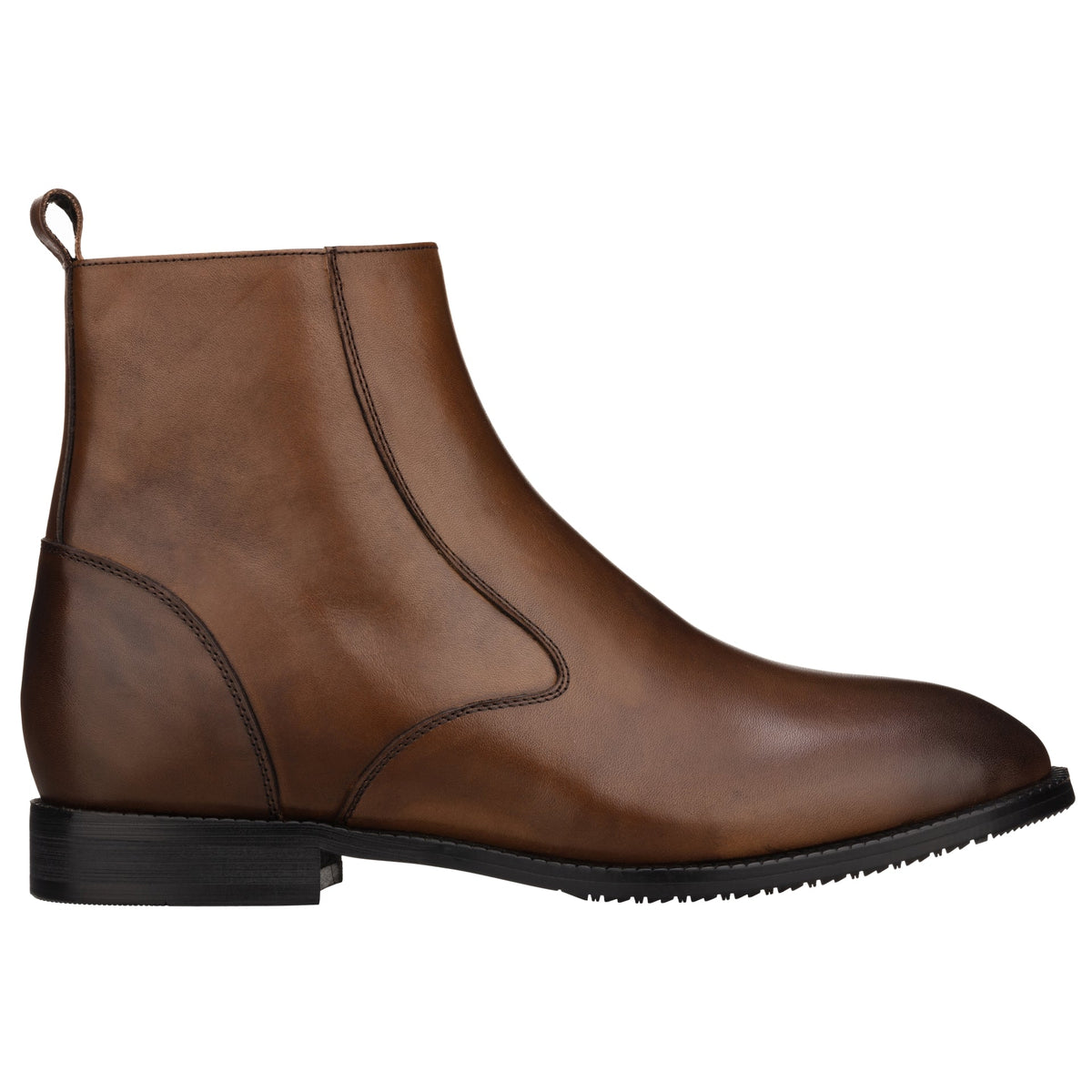 TOTO K33093 Zipper Boot – 2.6 Inch Height Increase (Coffee Brown)