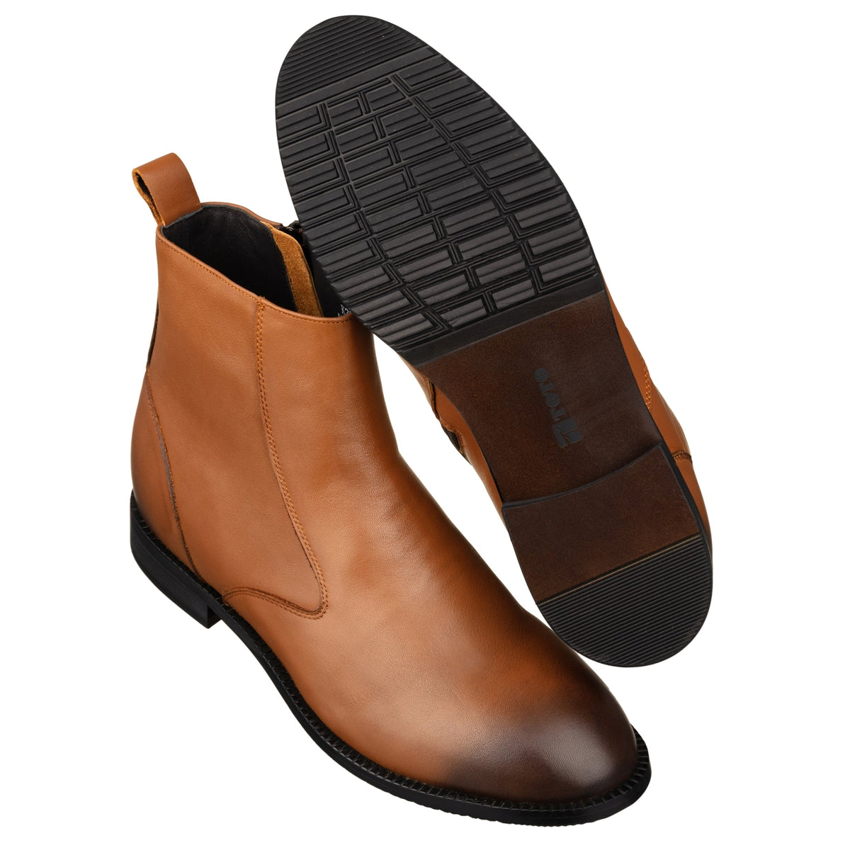 TOTO K33094 Zipper Boot – 2.6 Inch Height Increase (Light Brown)