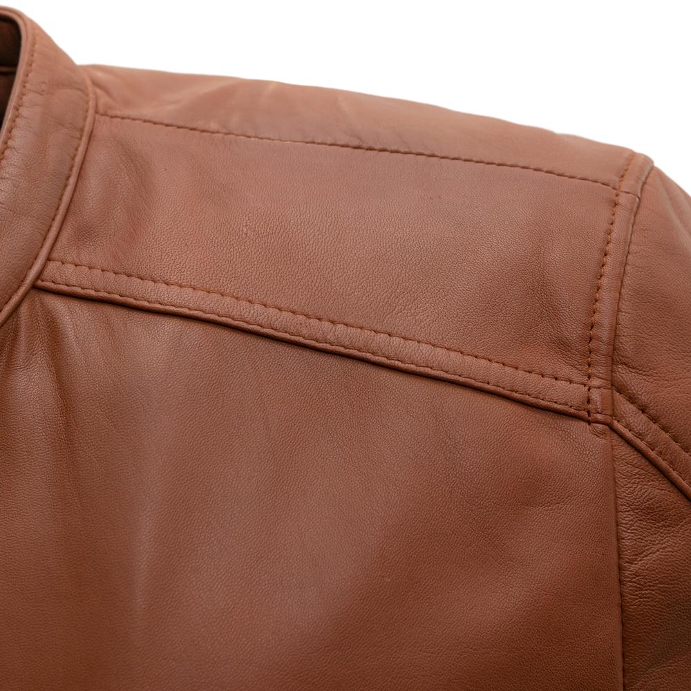 Lucas Men's Lambskin Leather Moto Jacket