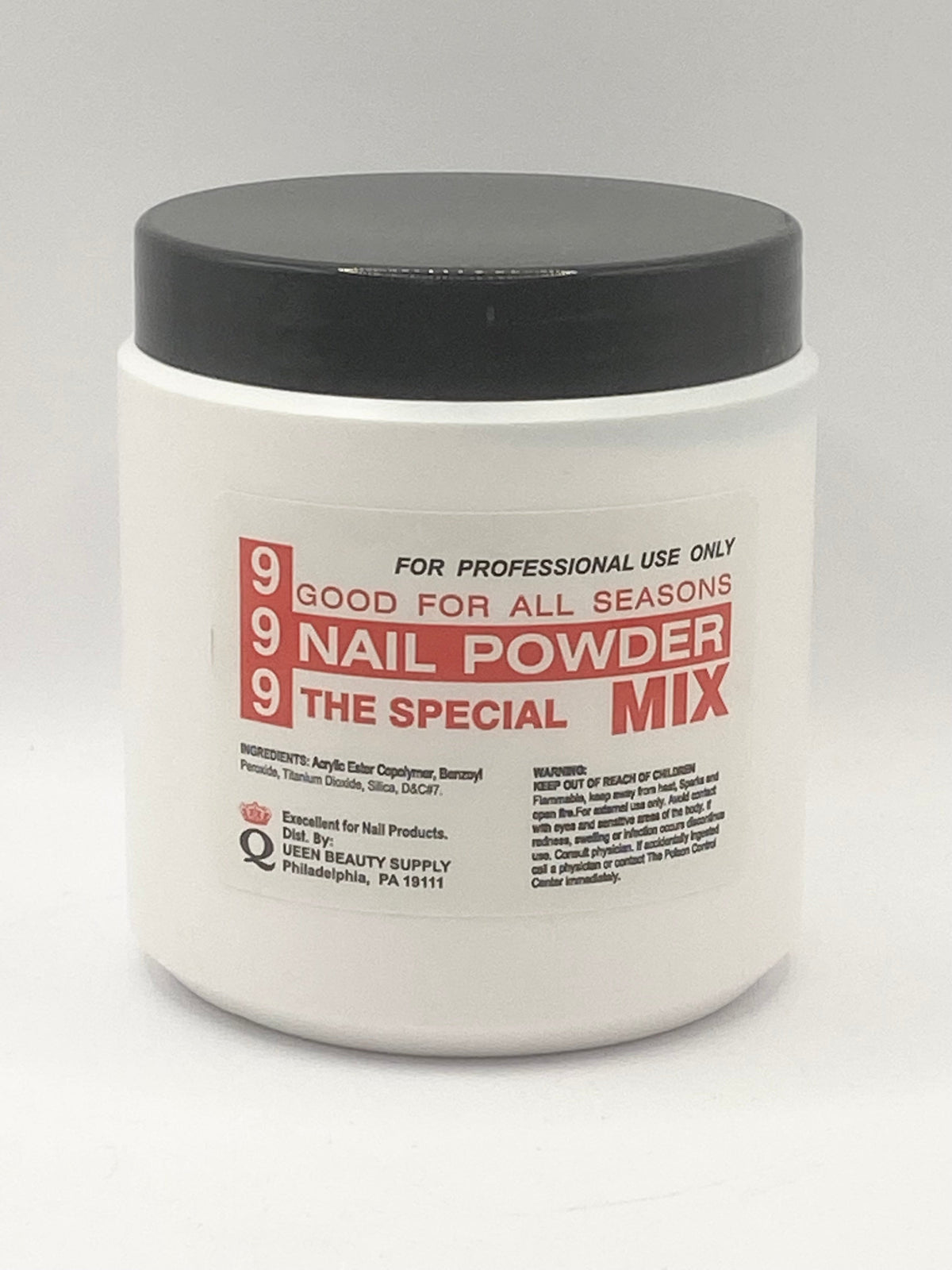 999 Red Summer Mix Acrylic Powder, 16 oz
