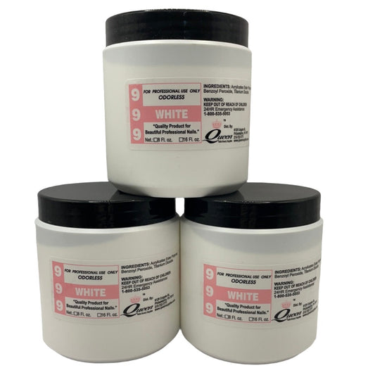 999 White Acrylic Powder, 16 oz