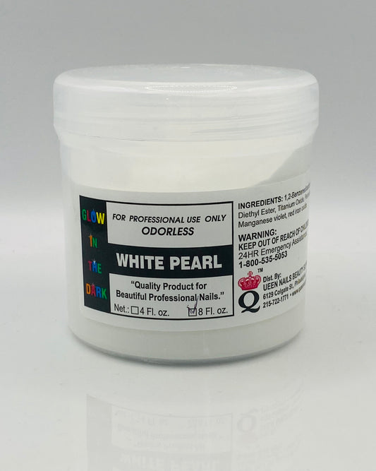 Glow in the Dark - Acrylic Powder - White Pearl 08oz