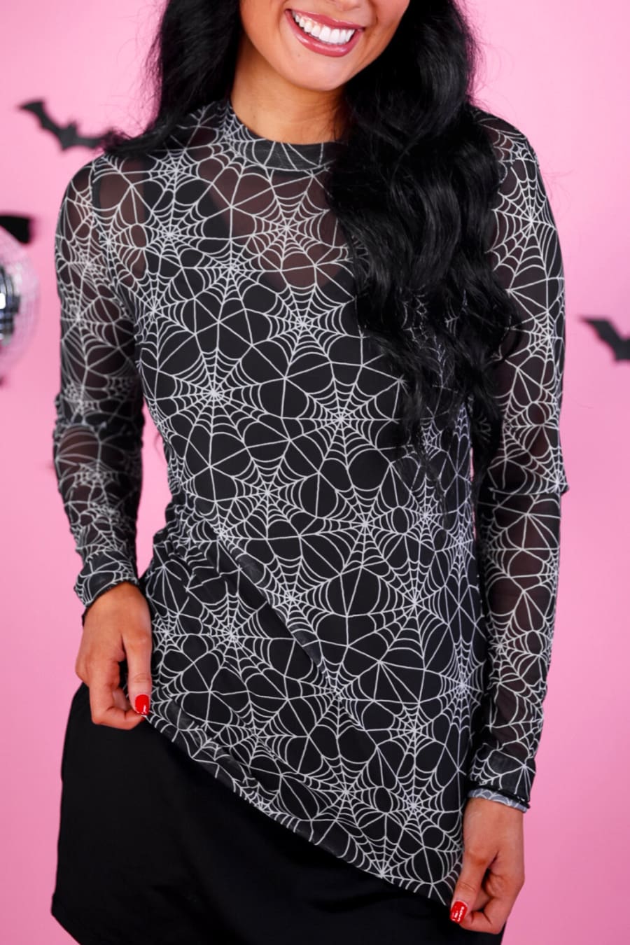 Kate Mesh Top - Spider Webs