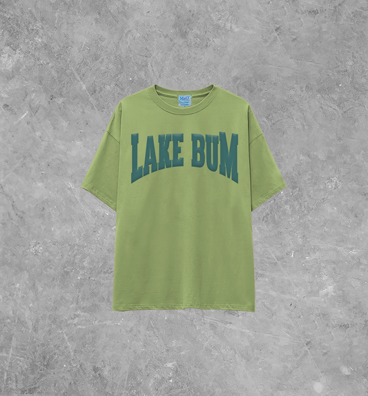 Underground Original Design: Lake Bum, PUFF Summer Lightweight M&O Cotton T-Shirt