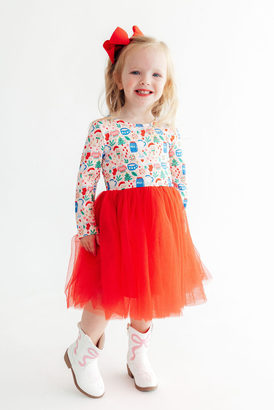 Oh Snap! Long Sleeve Tutu Dress