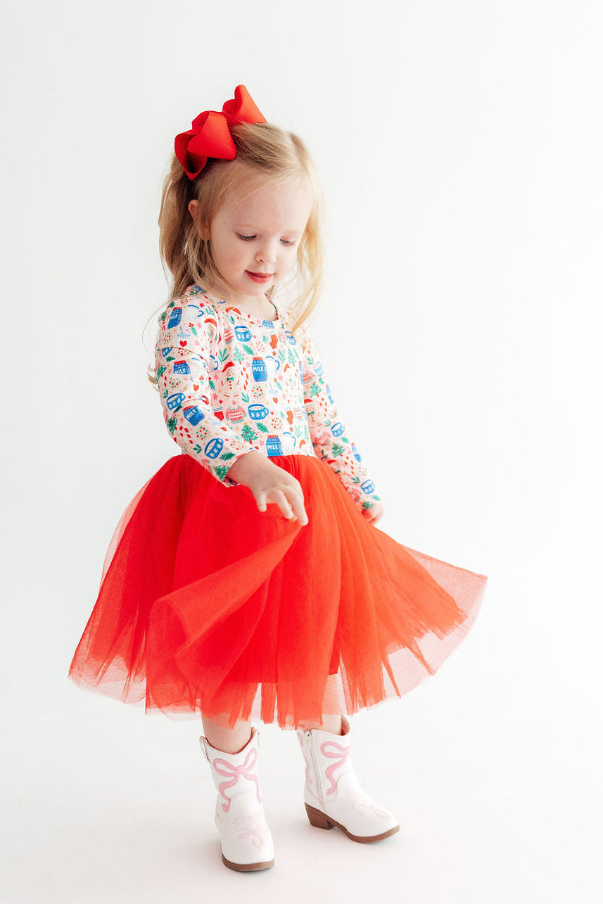 Oh Snap! Long Sleeve Tutu Dress