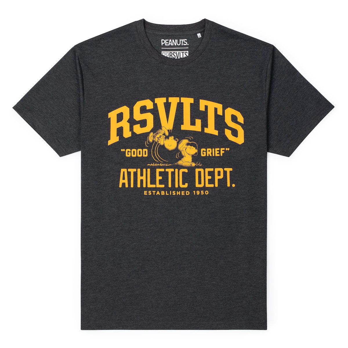 Peanuts “Good Grief Athletic Dept.” – Crewneck Tee
