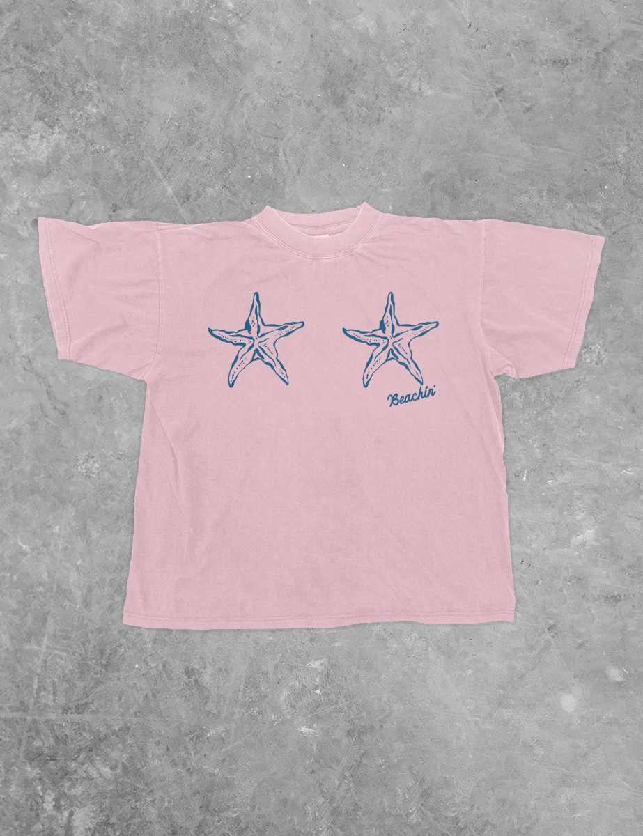 Starfish Bra, Beachin' Summer BC Boxy Cotton T-Shirt