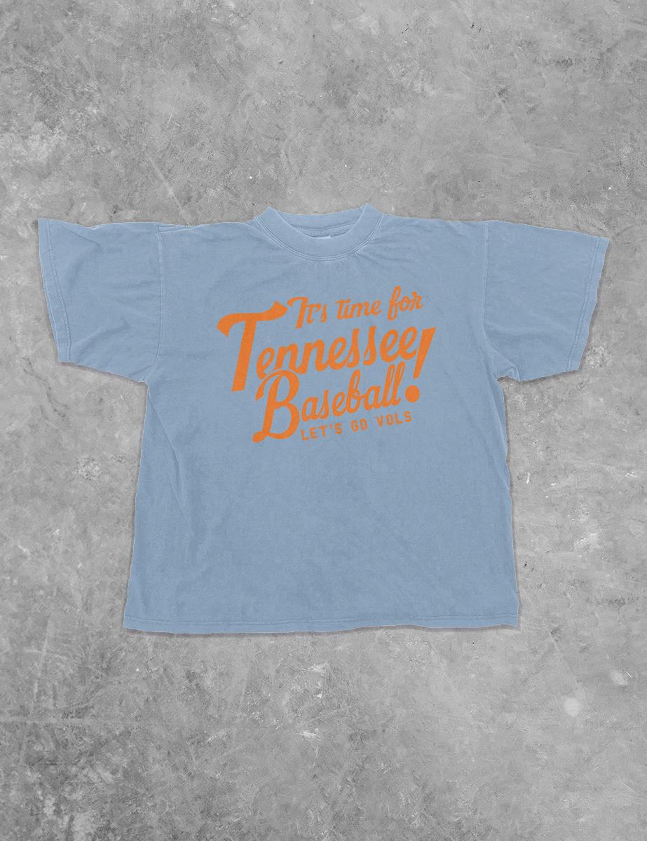 It's Time for Tennessee Baseball Boxy Cotton T-Shirt