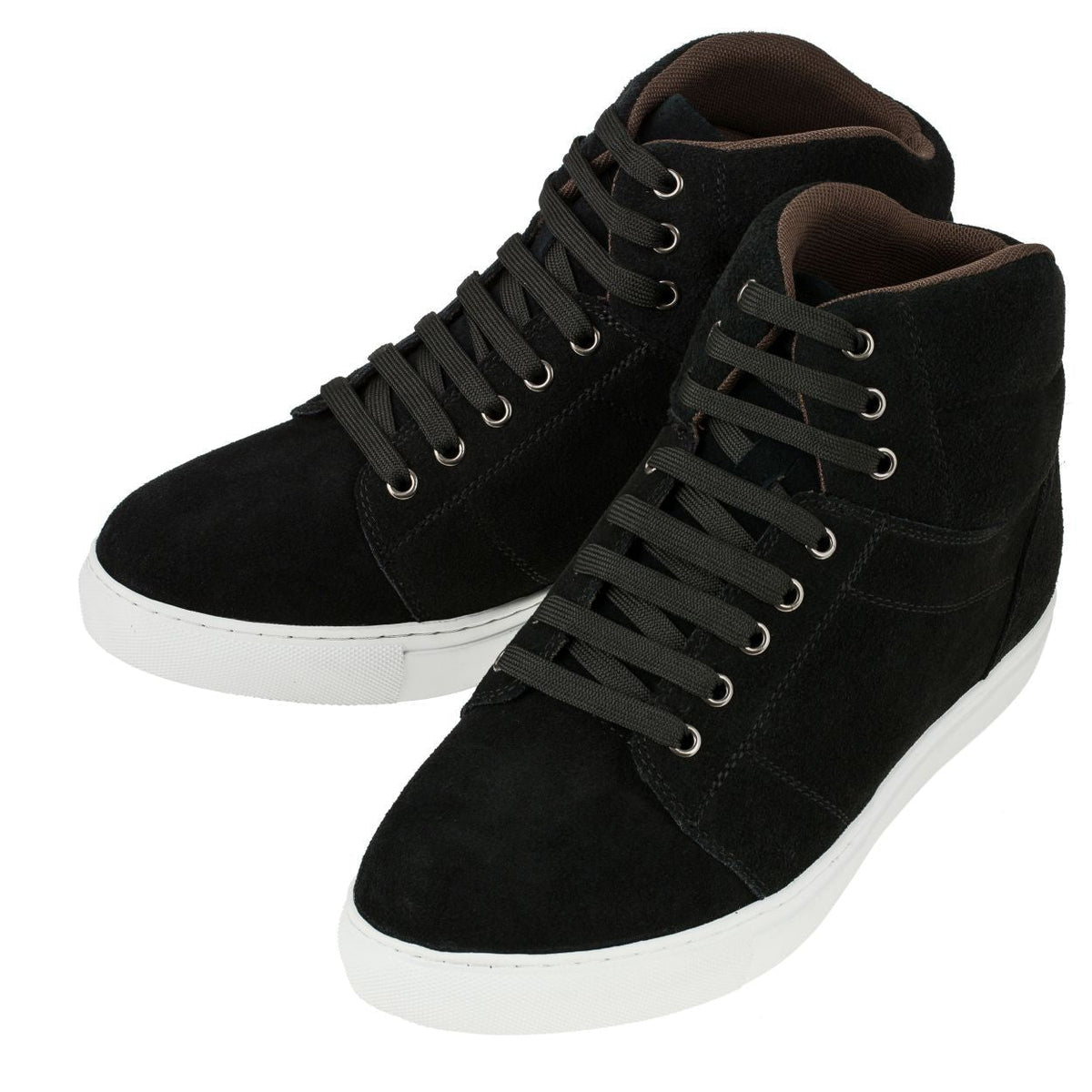 CALDEN K107201 Men's Elevator Sneakers – 3 Inches Taller (Black)