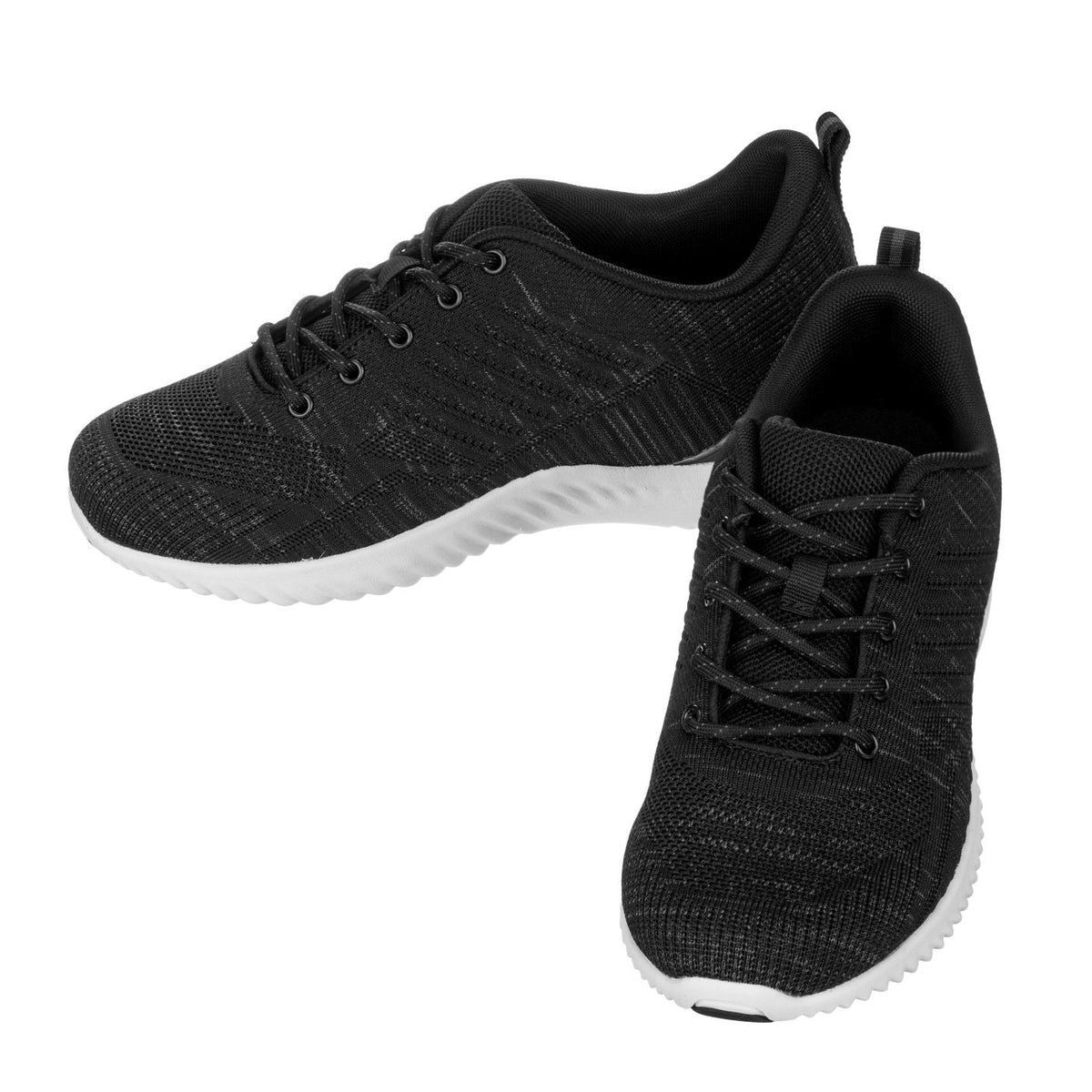 CALTO Q212 Men's Elevator Sneakers – 2.4 Inches Taller (Black/Grey) – Ultra Lightweight