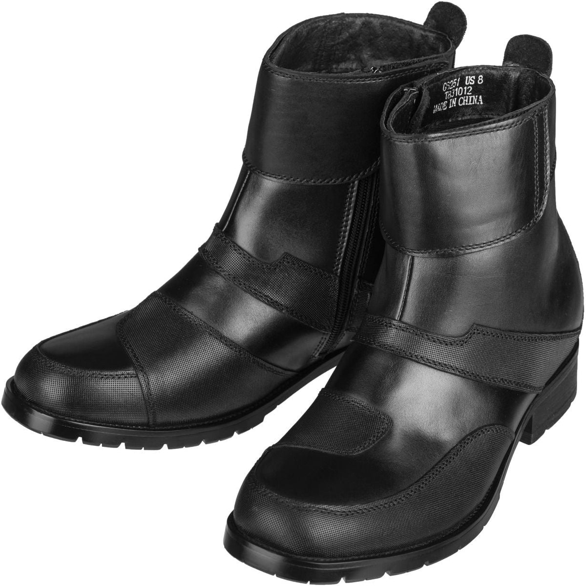 CALTO G6251 Elevator Motorcycle Boots – 3.3 Inch Height Boost, Black