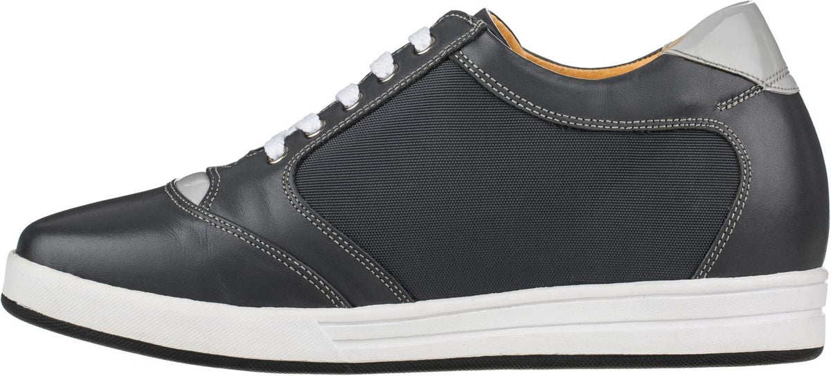 TOTO A5327 Men's Elevator Sneakers – 3.2 Inches Taller (Grey)